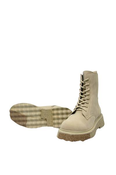 Beety Kadın Kalın Taban Postal Bot Bej AKYN-157.2022