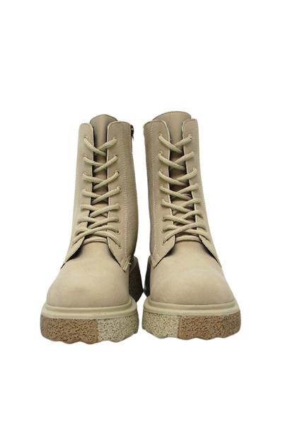 Beety Kadın Kalın Taban Postal Bot Bej AKYN-157.2022