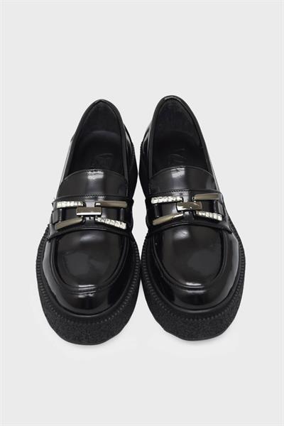 Beety Kadın Loafer Ayakkabı Siyah Rugan AKYN163.1984