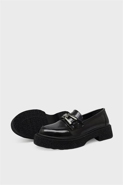 Beety Kadın Loafer Ayakkabı Siyah Rugan AKYN163.1984