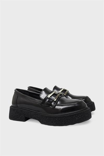 Beety Kadın Loafer Ayakkabı Siyah Rugan AKYN163.1984