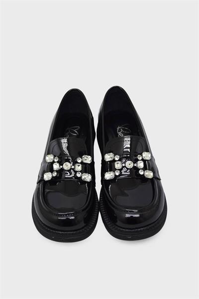 Beety Kadın Loafer Siyah Rugan AKYN60.2071