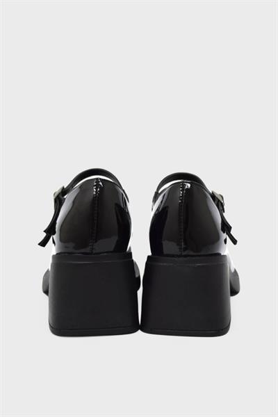 Beety Kadın Maskülen Topuklu Ayakkabı Siyah Rugan AKYN60.2105