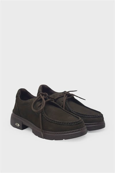 Beety Kadın Nubuk Loafer Kahve AKYN262.3200