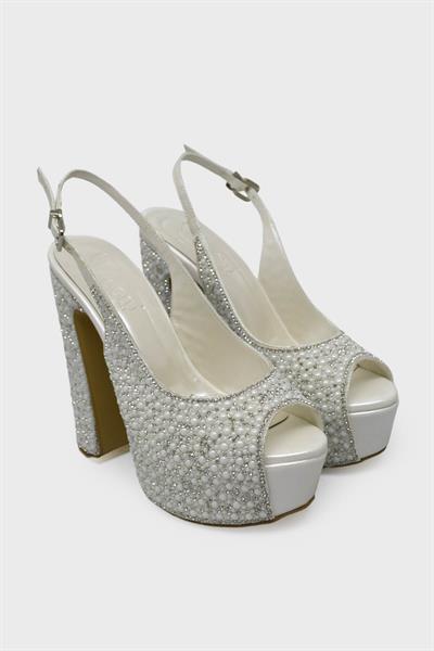 Beety Kadın Platform Topuk Gelin Ayakkabısı Sedef AKYN223.168