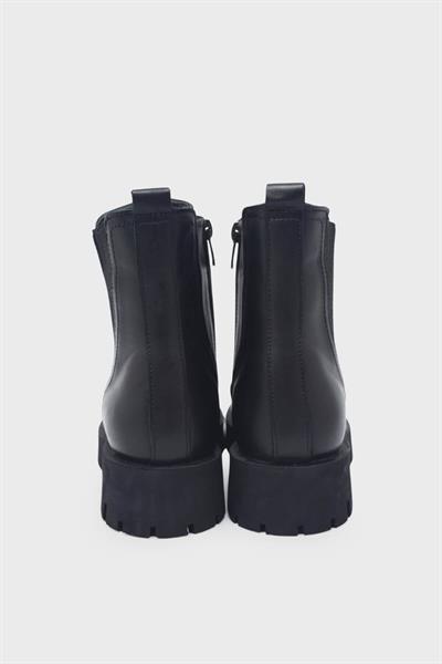 Beety Kadın Streçli Günlük Deri Bot Siyah AKYN143.3105