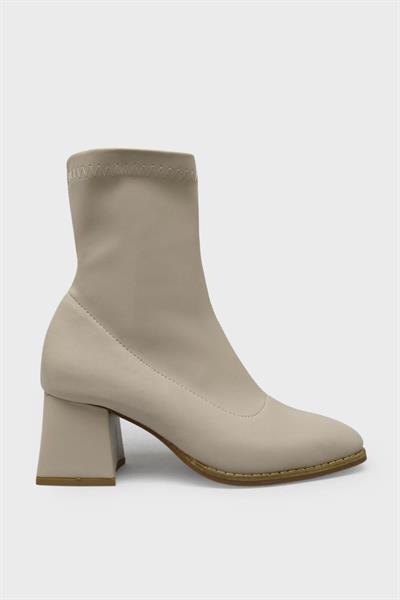 Beety Kadın Streçli Topuklu Bot Ten AKYN119.101
