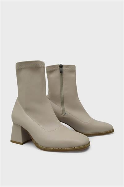 Beety Kadın Streçli Topuklu Bot Ten AKYN119.101