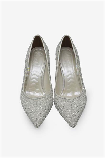 Beety Kadın Taş Detaylı Topuklu Abiye Ayakkabı Sedef AKYN223.413