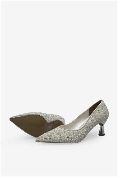 Beety Kadın Taş Detaylı Topuklu Abiye Ayakkabı Sedef AKYN223.824