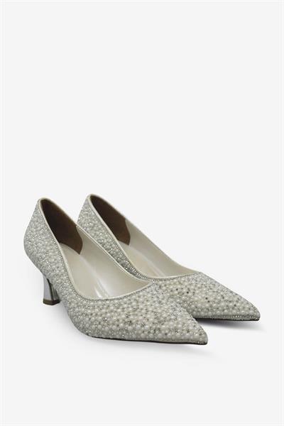 Beety Kadın Taş Detaylı Topuklu Abiye Ayakkabı Sedef AKYN223.824
