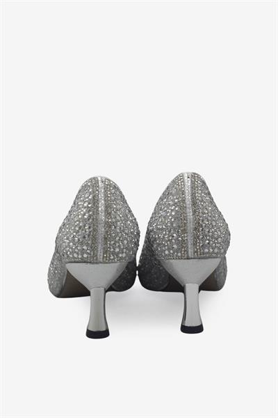 Beety Kadın Taş Detaylı Topuklu Abiye Ayakkabı Gümüş AKYN223.824