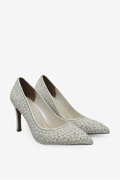 Beety Kadın Taş Detaylı Topuklu Abiye Ayakkabı Sedef AKYN223.413