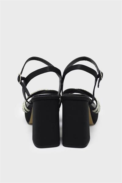 Beety Kadın Taş Detaylı Topuklu Abiye Ayakkabı Siyah AKYN130.1018-1