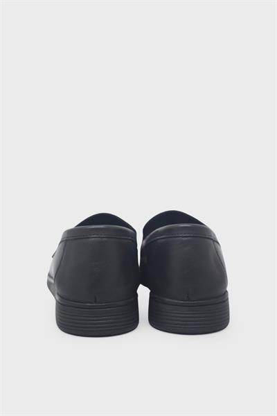 Beety Kadın Toka Detaylı Casual Deri Ayakkabı Siyah AKYN04.2122