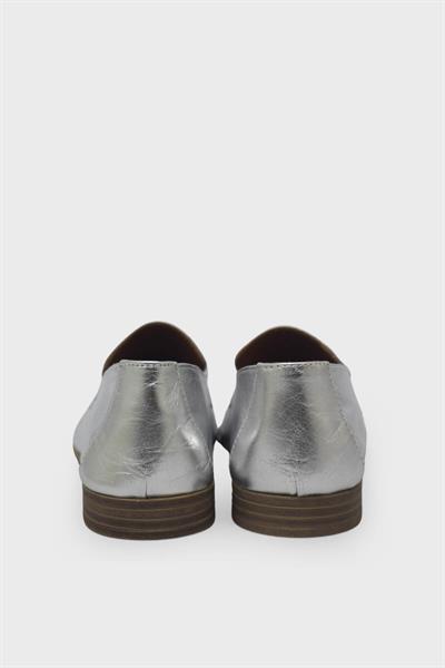 Beety Kadın Toka Detaylı Casual Deri Ayakkabı Gümüş AKYN111.51