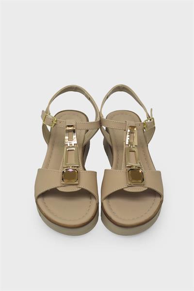 Beety Kadın Toka Detaylı Günlük Sandalet Nut AKYN186.2009