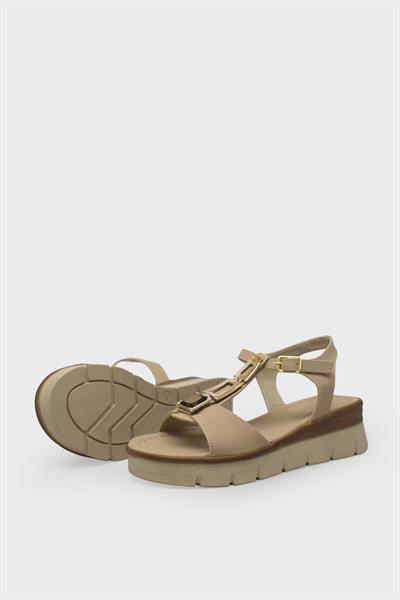 Beety Kadın Toka Detaylı Günlük Sandalet Nut AKYN186.2009