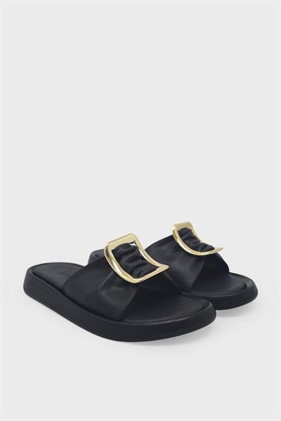 Beety Kadın Toka Detaylı Günlük Terlik Siyah AKYN209.818