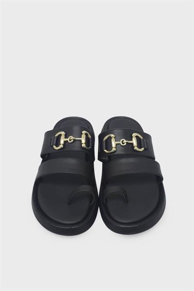 Beety Kadın Toka Detaylı Günlük Terlik Siyah AKYN209.801