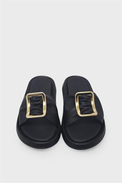 Beety Kadın Toka Detaylı Günlük Terlik Siyah AKYN209.818