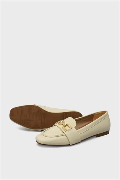 Beety Kadın Tokalı Babet Bej AKYN15.5025