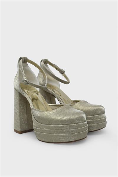 Beety Kadın Topuklu Abiye Ayakkabı Altın AKYN222.804