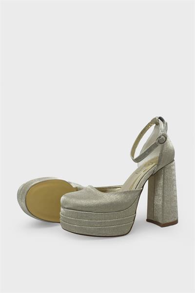 Beety Kadın Topuklu Abiye Ayakkabı Altın AKYN222.804