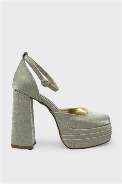 Beety Kadın Topuklu Abiye Ayakkabı Altın AKYN222.804