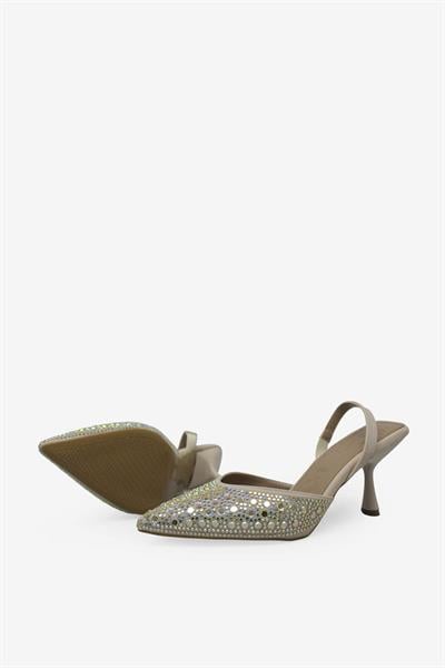 Beety Kadın Topuklu Abiye Ayakkabı Bej AKYN228.203