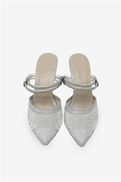 Beety Kadın Topuklu Abiye Ayakkabı Gümüş AKYN151.330