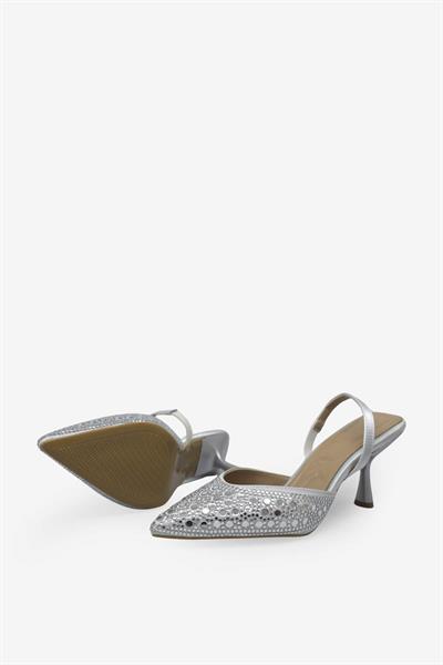 Beety Kadın Topuklu Abiye Ayakkabı Gümüş AKYN228.203
