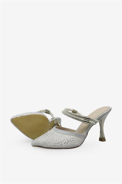 Beety Kadın Topuklu Abiye Ayakkabı Gümüş AKYN151.330