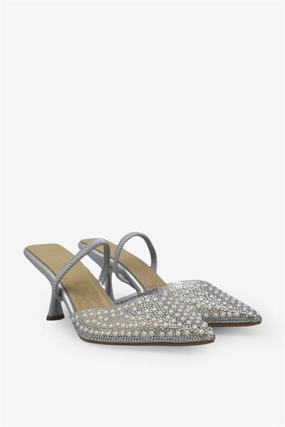 Beety Kadın Topuklu Abiye Ayakkabı Gümüş AKYN228.001