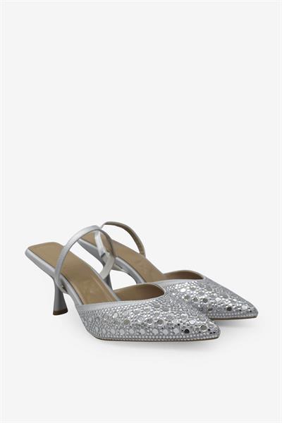 Beety Kadın Topuklu Abiye Ayakkabı Gümüş AKYN228.203