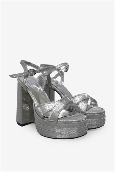 Beety Kadın Topuklu Abiye Ayakkabı Gümüş AKYN222.812