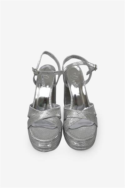 Beety Kadın Topuklu Abiye Ayakkabı Gümüş AKYN222.812