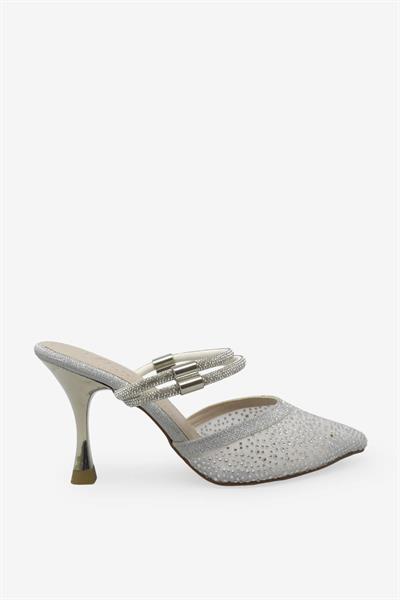 Beety Kadın Topuklu Abiye Ayakkabı Gümüş AKYN151.330