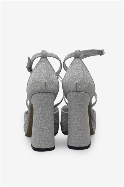 Beety Kadın Topuklu Abiye Ayakkabı Gümüş AKYN223.1202