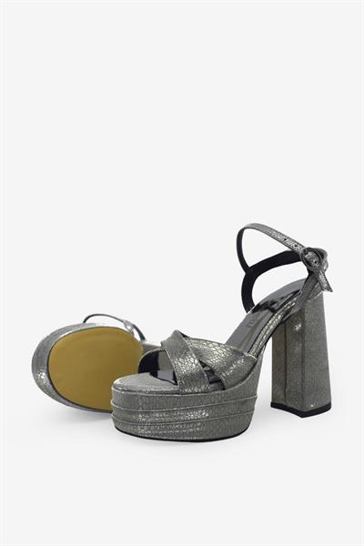 Beety Kadın Topuklu Abiye Ayakkabı Platin AKYN222.812