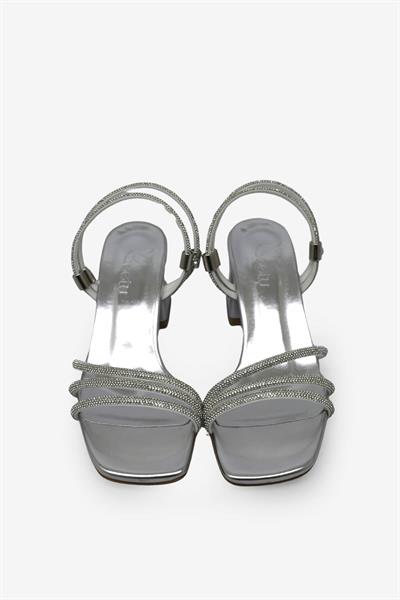 Beety Kadın Topuklu Abiye Sandalet Gümüş AKYN50.1099