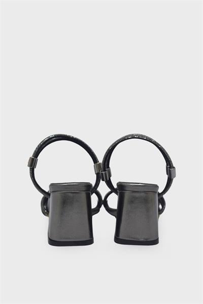 Beety Kadın Topuklu Abiye Sandalet Platin AKYN50.1099