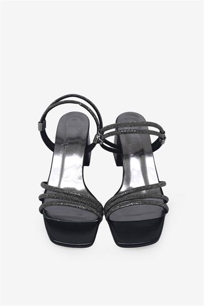 Beety Kadın Topuklu Abiye Sandalet Siyah AKYN50.1099