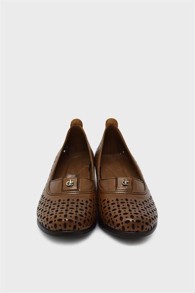 Beety Kadın Topuklu Comfort Deri Ayakkabı Taba AKYN199.902