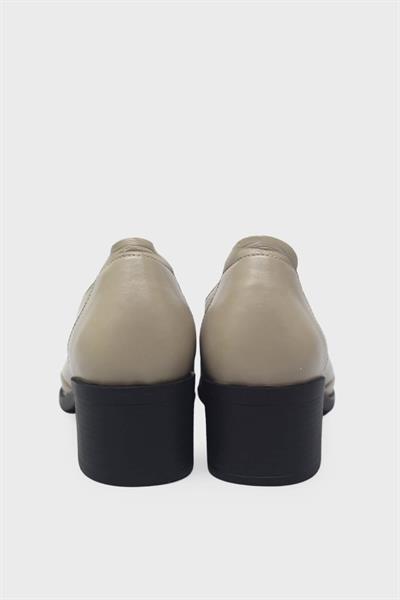 Beety Kadın Topuklu Deri Ayakkabı Vizon AKYN219.561