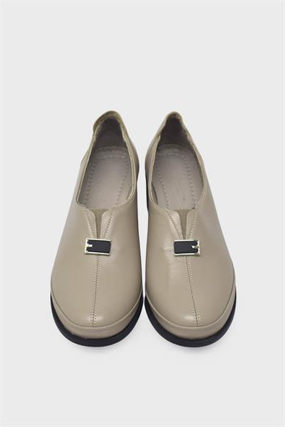 Beety Kadın Topuklu Deri Ayakkabı Vizon AKYN219.561