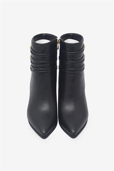 Beety Kadın Topuklu Deri Bot Siyah AKYN196.2003