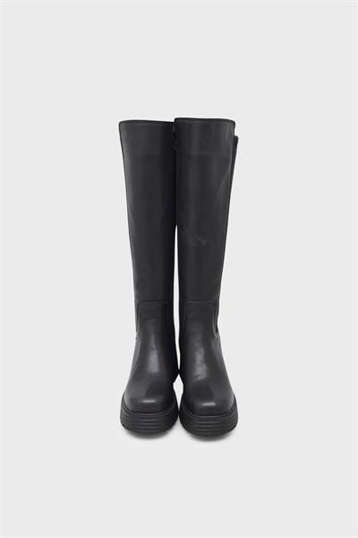 Beety Kadın Topuklu Deri Çizme Siyah AKYN163.217