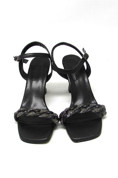 Beety Kadın Topuklu Sandalet Siyah AKYN15-302