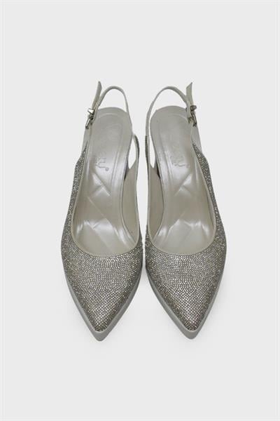 Beety Kadın Topuklu Taşlı Abiye Ayakkabı Sedef AKYN223.1280